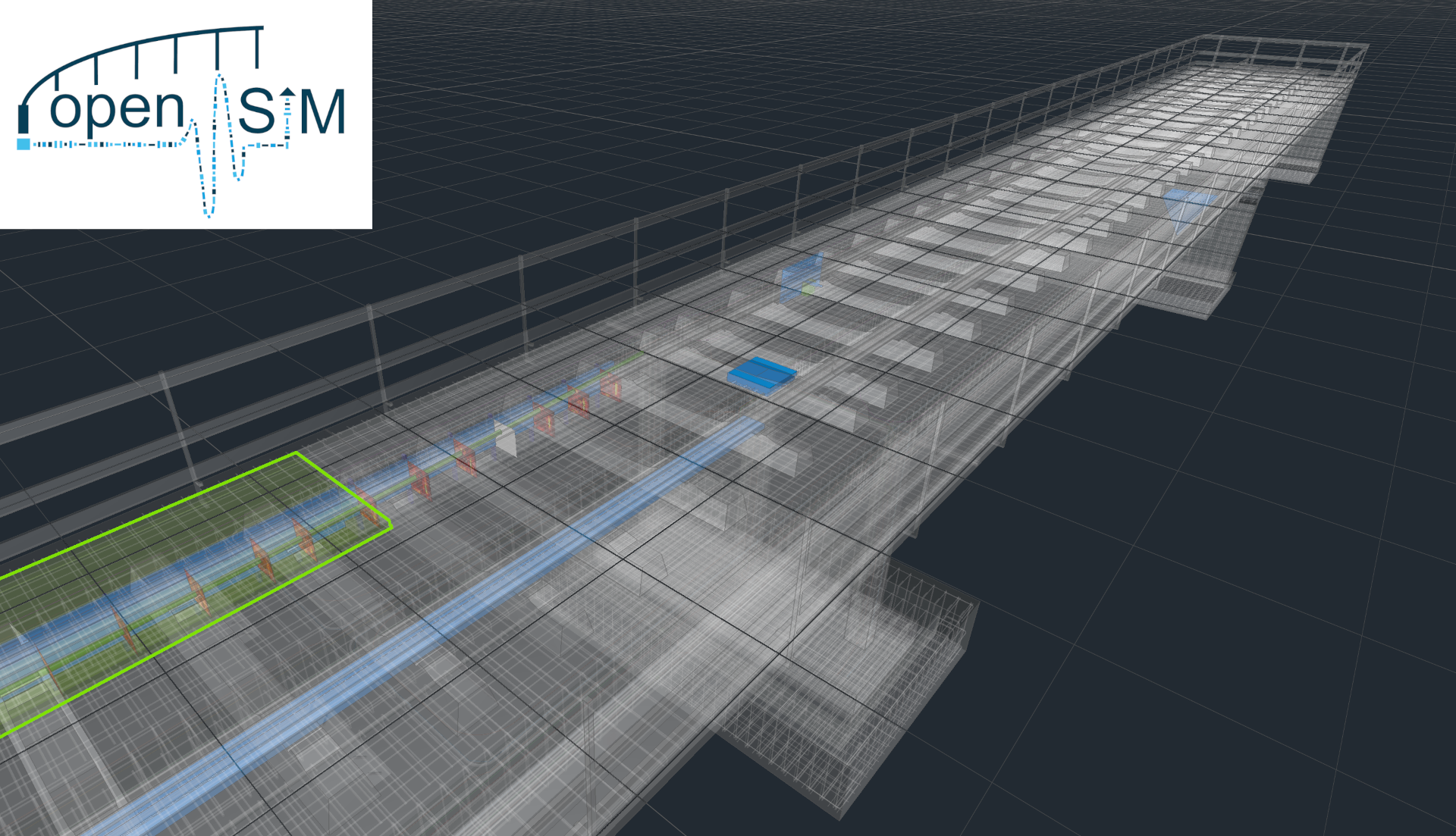 Ansicht des openSim Models