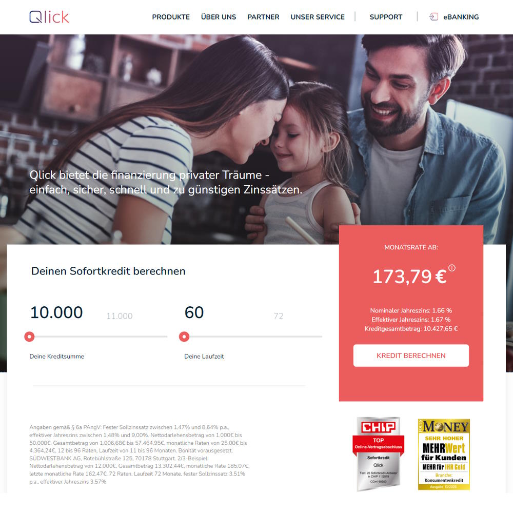 Smartes Banking mit Qlick.de